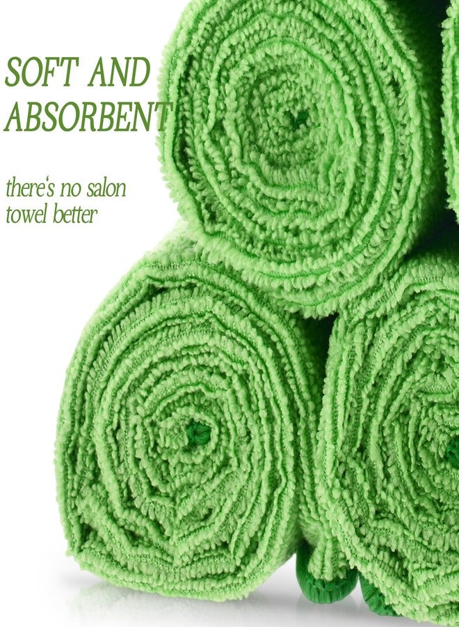 Shimeyao 40 Pack Bleach Proof Towels Microfiber Absorbent Resistant Hair Hand Towels Bulk Quick Dry for Barber Gym Bath Spa Shaving (Sage Green,16 x 29 Inch) - Image 3